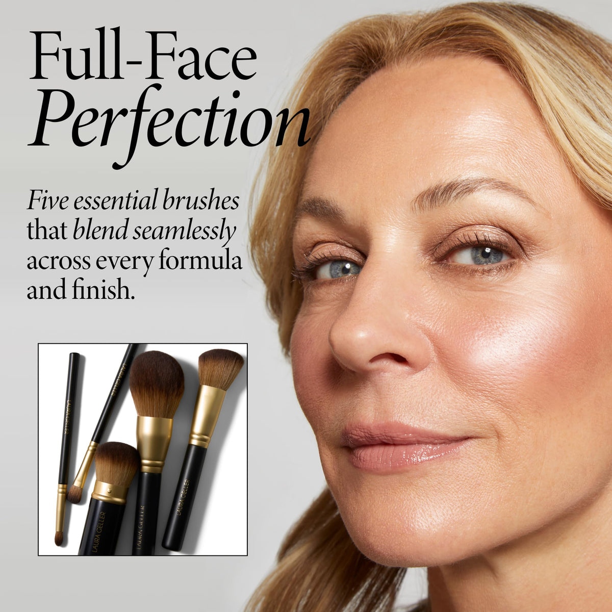 5-Piece Full Face Makeup Brush Set for Flawless Application