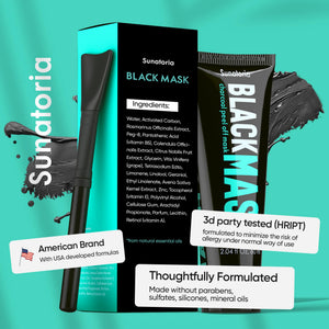 Charcoal Peel-Off Face Mask for Pore Cleansing & Oil Control