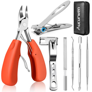 7-Piece Heavy-Duty Toenail Clipper Set for Thick Nails