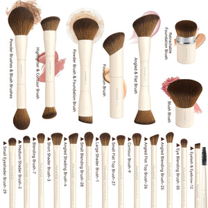 20-Piece Double-Ended Makeup Brush Set with Gift Box