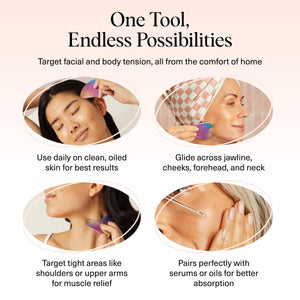 Stainless Steel Gua Sha Facial Massage & Sculpting Tool