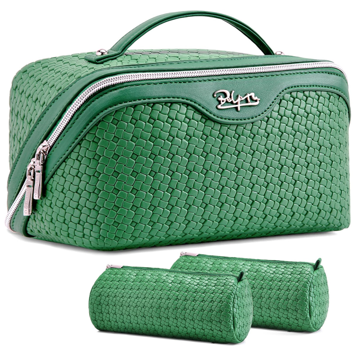 3-Piece Travel Makeup & Cosmetic Bag Set for Women