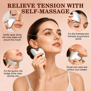 6-in-1 Stainless Steel Gua Sha & Muscle Scraper Tool Set