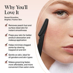 Dermaplaning Facial Razor & Eyebrow Trimmer for Women & Men