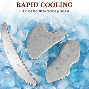 6-in-1 Stainless Steel Gua Sha & Muscle Scraper Tool Set