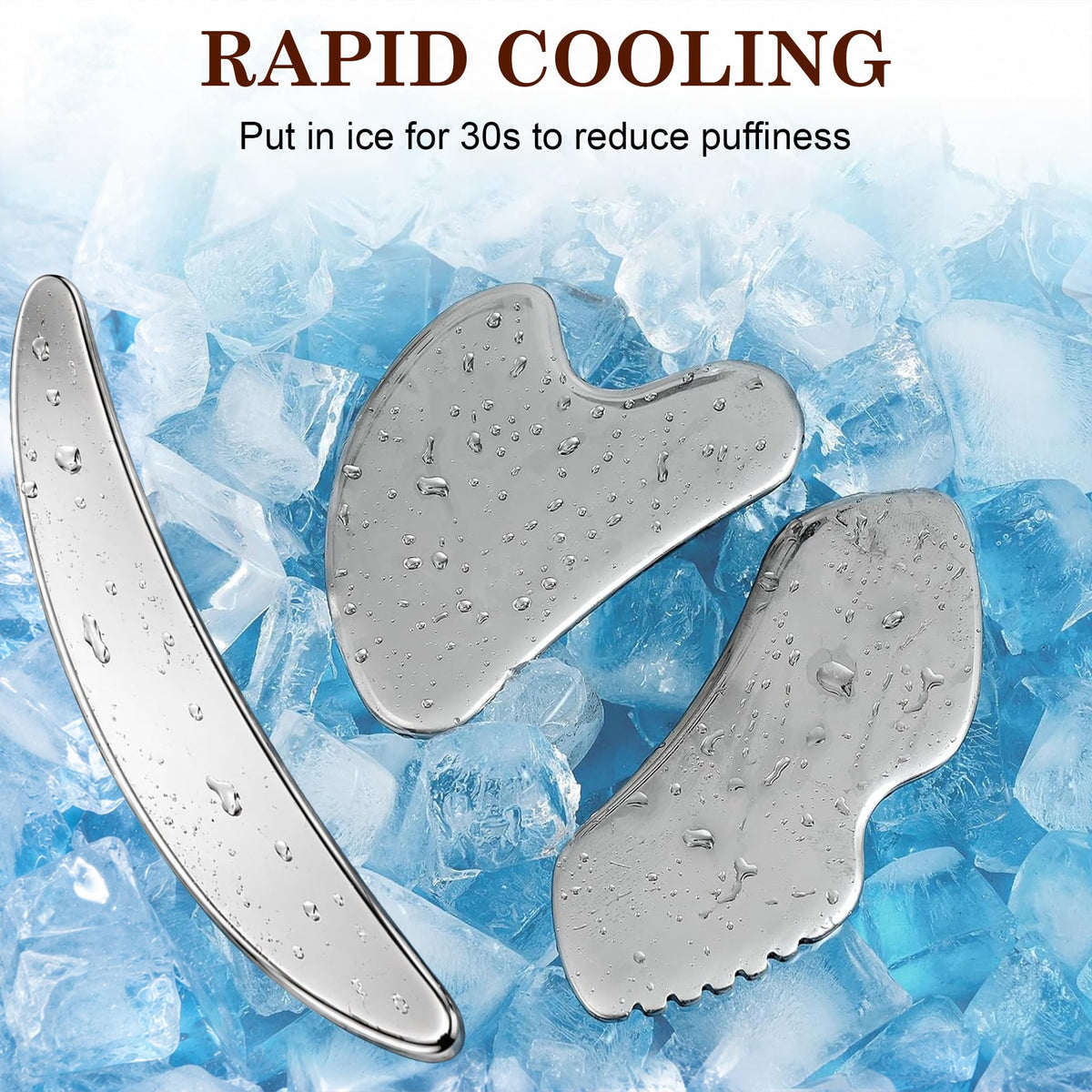 6-in-1 Stainless Steel Gua Sha & Muscle Scraper Tool Set