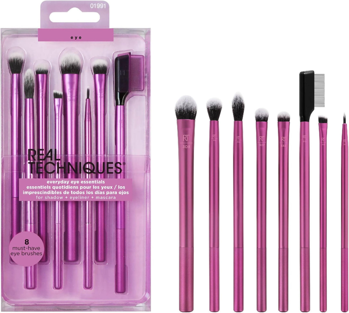 Professional Eye Makeup Brush Kit for Blending & Detail