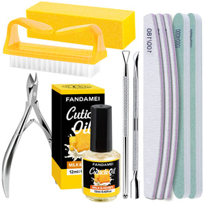 Professional Manicure Tool Kit with Files, Buffers & Cuticle Tools