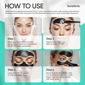 Charcoal Peel-Off Face Mask for Pore Cleansing & Oil Control