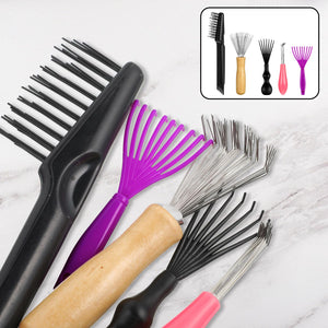5-Piece Hair Brush & Comb Cleaning Tool Set for Home & Salon