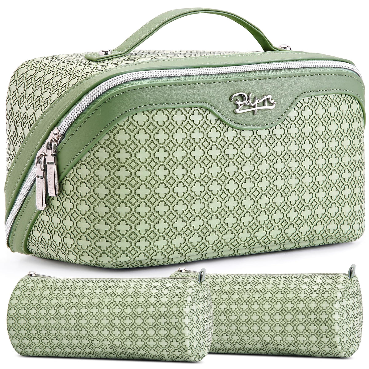 3-Piece Travel Makeup & Cosmetic Bag Set for Women