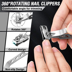 7-Piece Heavy-Duty Toenail Clipper Set for Thick Nails