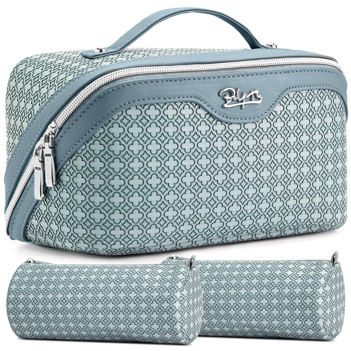 3-Piece Travel Makeup & Cosmetic Bag Set for Women