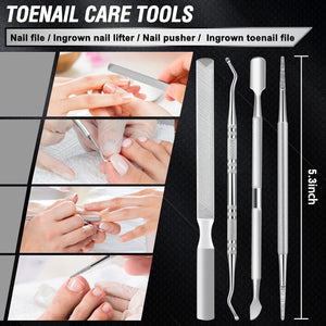 7-Piece Heavy-Duty Toenail Clipper Set for Thick Nails
